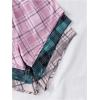 imageVerdusa Girls 3pack Plaid Print Elastic Waist Casual ShortsGreen Pink