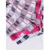 imageVerdusa Girls 3pack Plaid Print Elastic Waist Casual ShortsPink Blue Grey
