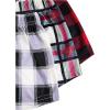 imageVerdusa Girls 3pack Plaid Print Elastic Waist Casual ShortsRed Black