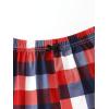 imageVerdusa Girls 3pack Plaid Print Elastic Waist Casual ShortsRed Blue