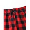imageVerdusa Girls 3pack Plaid Print Elastic Waist Casual ShortsRed Blue