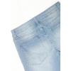 imageVerdusa Mens Raw Trim Ripped Straight Leg Casual Denim ShortsBlue