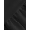 imageVerdusa Womens Backless Sweetheart Neck Sleeveless High Waist A Line Swing Flared Short Cami DressBlack
