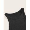 imageVerdusa Womens Fall Dress Sleeveless Ribbed Knit Midi Tank Dress Wedding Guest Dress Sweater DressesDark Black