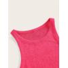imageVerdusa Womens Fall Dress Sleeveless Ribbed Knit Midi Tank Dress Wedding Guest Dress Sweater DressesHot Pink