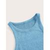 imageVerdusa Womens Fall Dress Sleeveless Ribbed Knit Midi Tank Dress Wedding Guest Dress Sweater DressesLight Blue