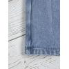 imageVerdusa Girls Pleated Button Front Denim Shorts Elastic Waist Jean SkortBlue