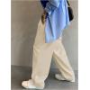 imageVerdusa Mens Casual Loose Wide Leg Pants Lightweight Trousers with Slant PocketsBeige