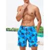imageVerdusa Mens Casual Paisley Print Drawstring Waist Shorts Summer Beach ShortsBlue