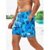 imageVerdusa Mens Casual Paisley Print Drawstring Waist Shorts Summer Beach ShortsBlue