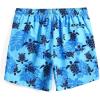 imageVerdusa Mens Casual Paisley Print Drawstring Waist Shorts Summer Beach ShortsBlue