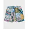 imageVerdusa Mens Casual Paisley Print Drawstring Waist Shorts Summer Beach ShortsMulticolor