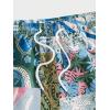 imageVerdusa Mens Casual Paisley Print Drawstring Waist Shorts Summer Beach ShortsMulticolor