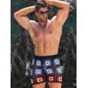 imageVerdusa Mens Colorblock Hollow Out Drawstring Waist Knit Crochet Shorts