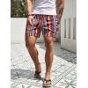 imageVerdusa Mens Elastic Waist Striped Summer Shorts with PocketsMulticolor