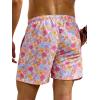 imageVerdusa Mens Floral Print Drawstring Waist Swim Trunks Beach ShortsPink Blue