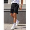 imageVerdusa Mens Straight Leg Denim Shorts Casual Jean Shorts with PocketsBlack