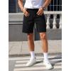 imageVerdusa Mens Straight Leg Denim Shorts Casual Jean Shorts with PocketsBlack