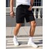 imageVerdusa Mens Straight Leg Denim Shorts Casual Jean Shorts with PocketsBlack