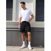 imageVerdusa Mens Straight Leg Denim Shorts Casual Jean Shorts with PocketsBlack