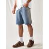 imageVerdusa Mens Straight Leg Denim Shorts Casual Jean Shorts with PocketsDark Wash