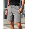 imageVerdusa Mens Straight Leg Denim Shorts Casual Jean Shorts with PocketsGrey