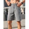 imageVerdusa Mens Straight Leg Denim Shorts Casual Jean Shorts with PocketsGrey