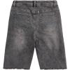 imageVerdusa Mens Straight Leg Ripped Raw Trim Denim Shorts Slim Fit Stretch Jean ShortsGrey