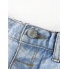 imageVerdusa Toddler Girls Ripped Roll Up Hem Denim Shorts Elastic Waist Straight Leg ShortsLight Wash