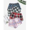 imageVerdusa Womens Elastic Waist Pajama Bottom Sleepwear Lounge ShortBlue Green Red Pink