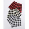 imageVerdusa Womens Elastic Waist Pajama Bottom Sleepwear Lounge ShortRed Black White