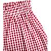 imageVerdusa Womens Plaid Boxer Shorts Elastic Waist Lettuce Trim Printed Wide Leg Loose Casual Gingham Shorts TrendyRed and White