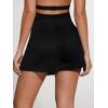 imageVerdusa Womens Rhinestone Fringe Trim High Waist Asymmetrical Shorts SkortsBlack