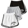 imageVerdusa Girls 3 Piece Drawstring Waist Lounge Shorts with PocketBlackGreyWhite C