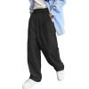 imageVerdusa Mens Casual Loose Wide Leg Pants Lightweight Trousers with Slant PocketsBlack