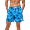 imageVerdusa Mens Casual Paisley Print Drawstring Waist Shorts Summer Beach ShortsBlue
