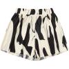 imageVerdusa Womens Plaid Boxer Shorts Elastic Waist Lettuce Trim Printed Wide Leg Loose Casual Gingham Shorts TrendyBlack