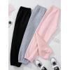 imageVerdusa Girls 3 Pack Elastic High Waist Joggers Solid Casual SweatpantsMulticolor