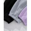 imageVerdusa Girls 3 Pack Elastic High Waist Joggers Solid Casual SweatpantsMulticolor1
