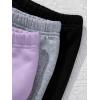 imageVerdusa Girls 3 Pack Elastic High Waist Joggers Solid Casual SweatpantsMulticolor1