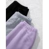 imageVerdusa Girls 3 Pack Elastic High Waist Joggers Solid Casual SweatpantsMulticolor1