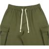 imageVerdusa Mens Baggy Cargo Pants Drawstring Elastic Waist Flap Pockets Loose PantsArmy Green