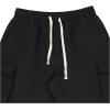 imageVerdusa Mens Baggy Cargo Pants Drawstring Elastic Waist Flap Pockets Loose PantsBlack
