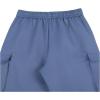 imageVerdusa Mens Baggy Cargo Pants Drawstring Elastic Waist Flap Pockets Loose PantsBlue