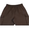imageVerdusa Mens Baggy Cargo Pants Drawstring Elastic Waist Flap Pockets Loose PantsCoffee Brown