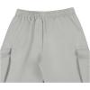 imageVerdusa Mens Baggy Cargo Pants Drawstring Elastic Waist Flap Pockets Loose PantsLight Grey