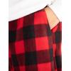 imageVerdusa Mens Buffalo Plaid Fleece Pajama Pants with PocketsRed Black