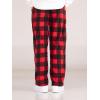 imageVerdusa Mens Buffalo Plaid Fleece Pajama Pants with PocketsRed Black
