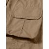 imageVerdusa Mens Cargo Pants Elastic Wasit Workout Joggers Tactical Pro Club Sweat Bottoms with PocketsKhaki