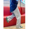 imageVerdusa Mens Drawstring Elastic Waist Split Side Loose Pants JoggersGrey